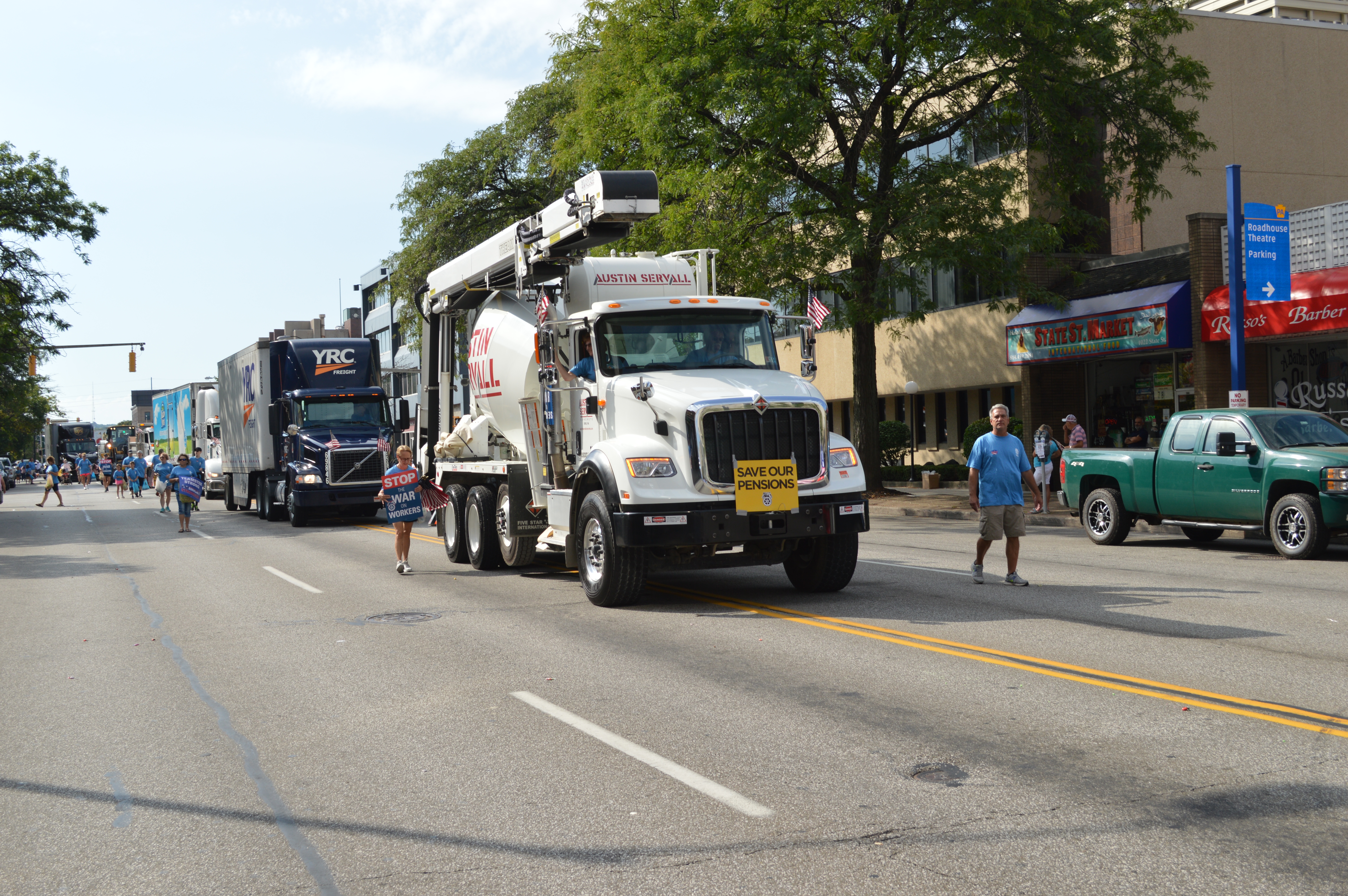 Northern trucks at labor day parade